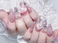 🎀【チップ長さ出し】ゴデゴデデザインパーツつけ放題10本🪽