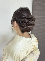 訪問着、留袖着付け+ヘアセット