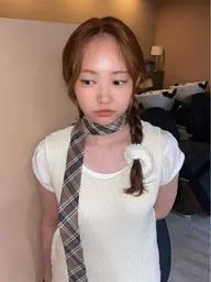 カット+ブリーチなしダブルカラー+髪質改善2stepトリートメント🧴🫧