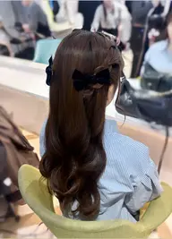 🍀🍒  ハーフアップアレンジ   🍒🍀 ​〜​ 清楚・上品︎︎𓂃⟡.·360°どこから見ても可愛く🪄︎︎✨​〜​