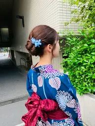 ★浴衣着付け+ヘアセット★浴衣着付け(飾り結び)+ヘアアレンジ10725円▶︎7810円