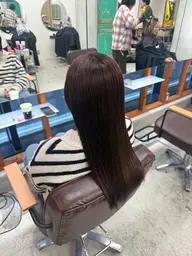 🍊扱いやすい髪へ🍊髪質改善ストレート➕ワンカラー➕3stepトリートメント
