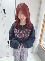 特別な日に🧸💓前髪カット+コテ巻き