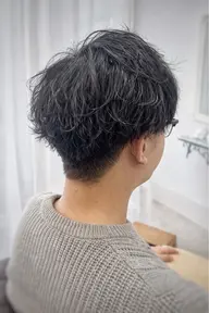 【メンズ限定】カット+メンズシャドウパーマ¥6980[B-7/京橋]