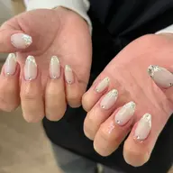 HAND🩷ガラスフレンチネイル(オフあり)🩷