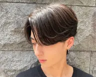 メンズカット+透明感カラー＋内部補修トリートメント（ブリーチ無し）