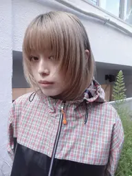 【美容学生メニュー‎꒰՞ ܸ. .ܸ՞꒱✨️】ブリーチ+カラー