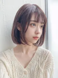 🌈✨自然に仕上がる✨🌈✂︎似合わせカット✂︎+🧺やわらか前髪縮毛矯正🧺+✨超音波ケアトリートメント✨