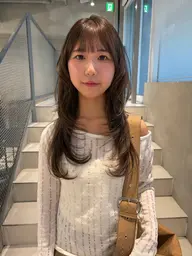 カット+部分縮毛矯正(前髪)🎠