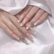 【オフなし】<チップ長さ出し10本>フレンチorガラスフレンチ