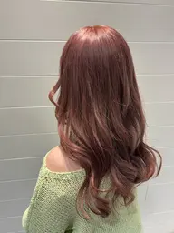 🌈ケアブリーチ+透明感カラー+スタンダートトリートメント☘ ̖́-