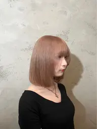 🫧似合わせカット🫧+ケアブリーチ🤍+髪質改善1stepトリートメント🥣