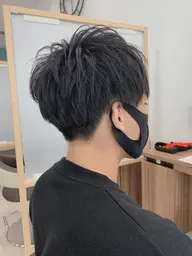 【毎日のセットを楽に】メンズカット＋ニュアンスパーマ＋トリートメント