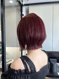 🩵ワンカラー 🩵+ (✂️前髪カット無料)+ナノスチームトリートメント付き🎀🪄🩶