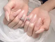 🎀長さだし10本🎀[自爪オフ・美フォルム・ケア込]ワンカラー