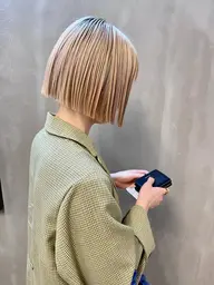 🎟 7月限定🎟カット+ブリーチ無しのダブルカラー🧚♀️(イルミナカラー)+トリートメント🥣