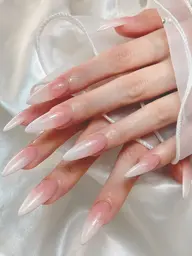 【チップorアクリル】長さだし ベイビーブーマー ダブルカラーグラデーション