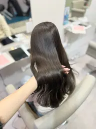 黒染めを使わないナチュラルな暗髪ワンカラー+marb 🫧🚿