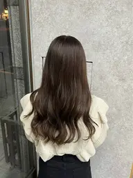 【伸ばしかけの方に】毛先整えカット+透明感ブリーチなしダブルカラー+うる艶TR✨
