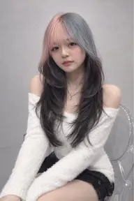 【🌈ミニモ学割🌈】🫧ケアブリーチ🫧によるルーツカラーorエンドカラー+レイヤーカット+オリジナルトリートメント