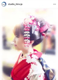 【七五三・成人式】新日本髪風　¥5500