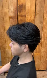 メンズワンカラー+ヘアセット+シャンプートリートメント+頭皮クレンジングスパ+眉カット(なしも可)