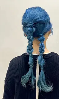【カラー＆ヘアアレンジ！】ブリーチ込みカラー＋トリートメント＋ヘアアレンジ