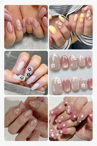 🌼フラワーネイル🌼(6つのデザインから選べます。色の変更可能です)【オフ+500円】