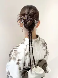 着付け×浴衣ヘアアレンジ✨️🌺