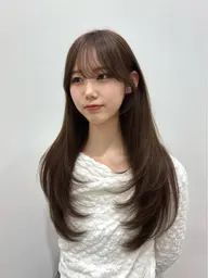 【 骨格似合わせカット🫧 】盛れる前髪・顔周りカット+髪質改善オージュアトリートメント