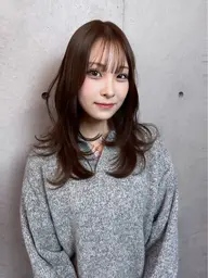 【🎐夏の抜け感スタイルに♪】小顔似合わせカット+透明感カラー🥣 ͗ ͗￥7500