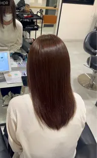 艶カラー✨️+最高級髪質改善トリートメント(5step)