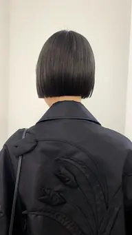 カット+酸熱ストレートパーマ