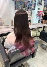 【୨୧ 隠せる範囲でブリーチしたい方向け୨୧ 】イヤリング、裾ブリーチ➕カラー➕セラミドケアトリートメント