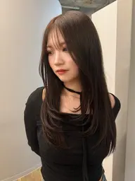 カット、炭酸シャンプー