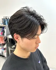 メンズカット+ニュアンスパーマ