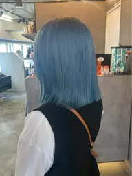 【寒色カラー】ブリーチ込みダブルカラー