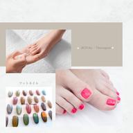 【Jrデビュー✨/オフなし】👣ワンカラー or マグネット➕丁寧ケア🫧フットバス🫧込み　🍒ベースはパラジェル使用