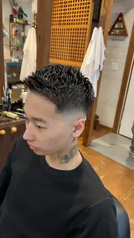 Mens 男性 カット&シャンプー&アイロンパーマ