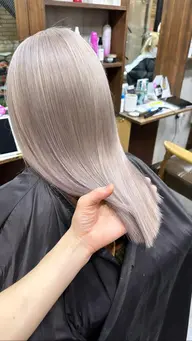 💫トリプルカラー💫【ブリーチ二回】コタトリートメント付き🌟ストレート仕上げorコテ巻き仕上げ💁‍♂️