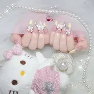 【長さ出し10本】持ち込みデザインOK💎韓国ワンホン✨🍒