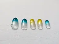 【Jrネイリスト】マグネットベースグラデーション🫧水滴仕上げ☔※お支払いは現金のみになります※