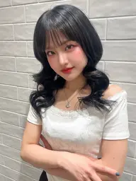 🎀ブリーチ無し艶ぷる×透けるファッションリタッチカラー🎀+2stepトリートメント