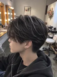 【男性限定】メンズハイライト+カット✨立体感と動きのあるスタイルへ