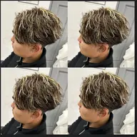 メンズ限定🐶⚡️カット➕ハイライト➕パーマ➕トリートメント【ツイスト,ツイスパ,波巻き,スパイラル,メッシュ⠀】