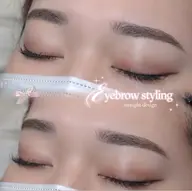 【ゲジ眉卒業】美眉スタイリング🪄🫧[眉wax/毛量調整/メイク込]