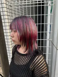 ”人と被らない”🎨派手髪デザインハイトーン🦄🦋【新規特典】ケアブリーチ込み✨‼️