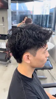🔥スパイキーショート カット＋パーマモデル🔥10代​〜​20代限定メニュー！