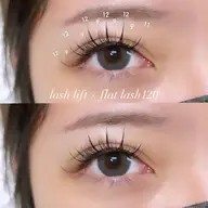 フラットラッシュ【180本】✨束感仕上げオフ込み♡