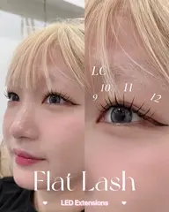 ⭐️フラットラッシュ120本🤎🌱【💎LED変更+¥1500】